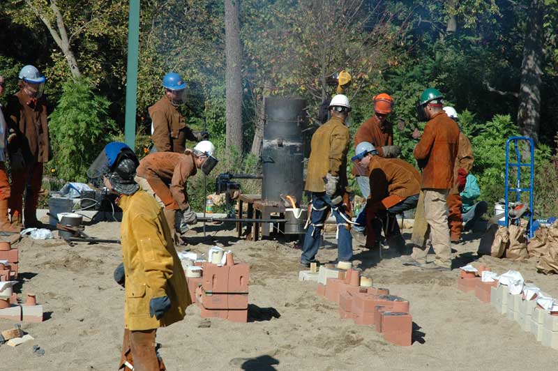 Random Rippling - Iron Pour at IAC