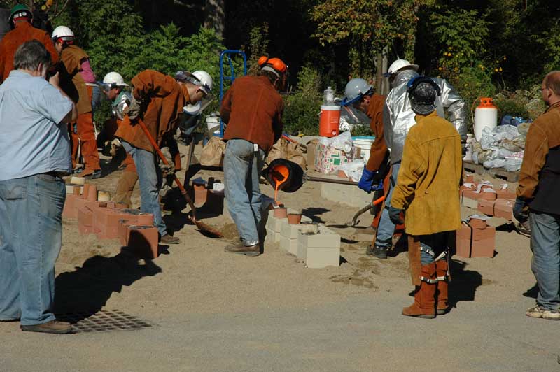 Random Rippling - Iron Pour at IAC