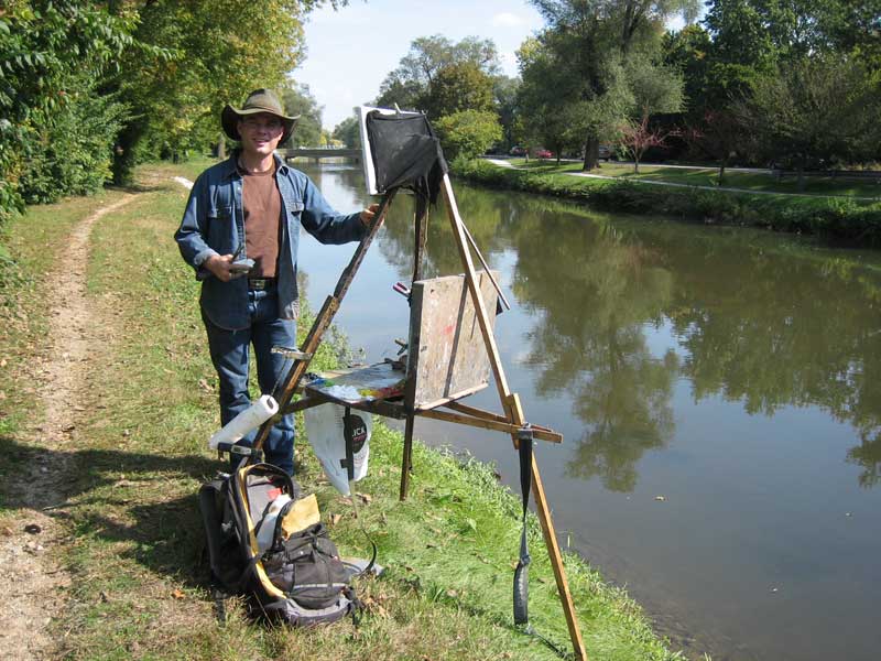 Random Rippling - Artists on canal