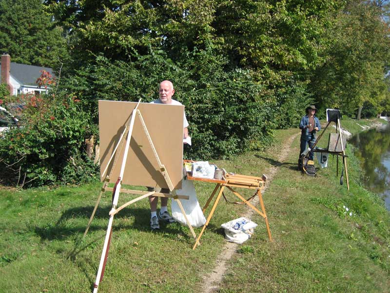 Random Rippling - Artists on canal