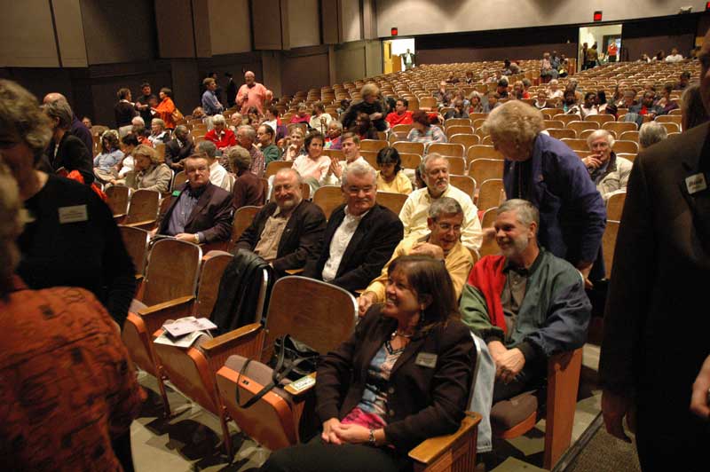 In the audience: Caroline Savill, Conrad Cortellini, Van and Dan, David Matthews, Michael Freeland