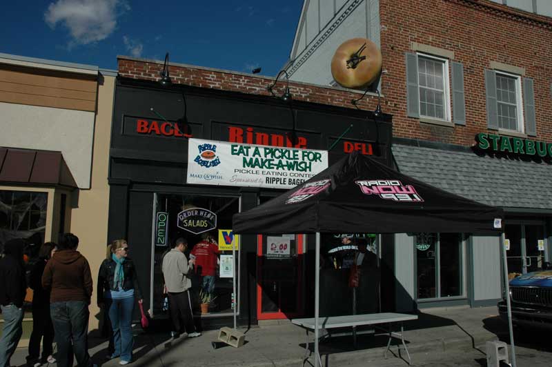 Broad Ripple Bagel Deli pickle contest raises money for kids in need: Two-time champ beats her own record - by Ashley Plummer