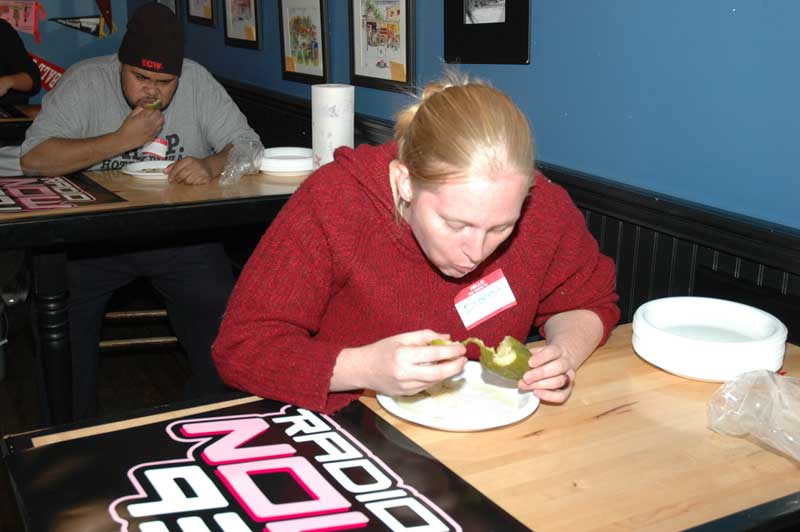 Broad Ripple Bagel Deli pickle contest raises money for kids in need: Two-time champ beats her own record - by Ashley Plummer