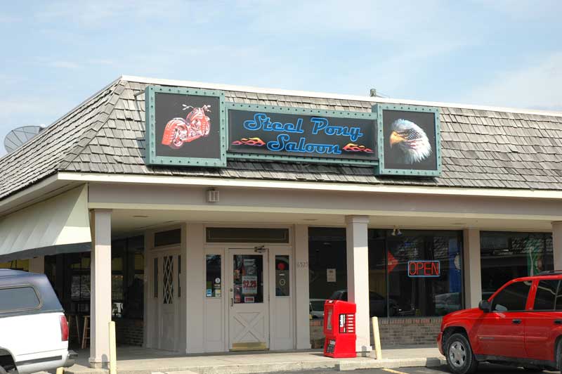 Random Rippling - Steel Pony Saloon new sign