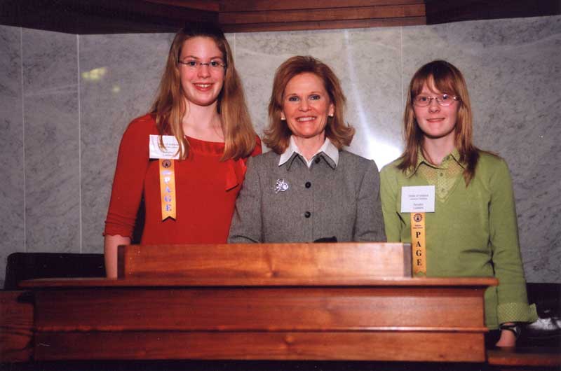 Left to right: Stephanie Lamm, Sen. Lubbers, Jesi Tassava