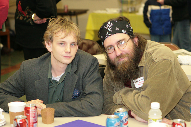 Joe Harrison and C.W. at recent Gazette gathering