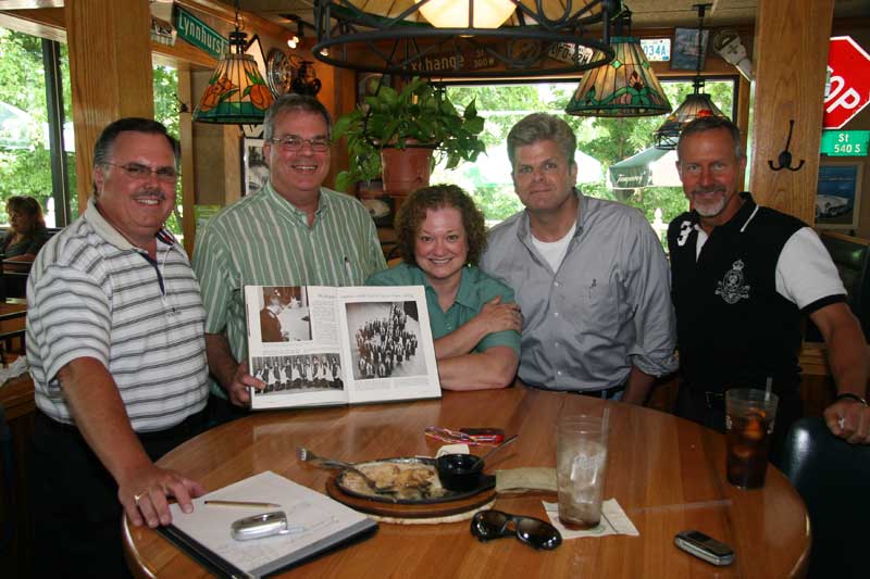 Planning Meeting at Broad Ripple Applebee's. Pictured from Left to Right: Jim Jansen, Bill 