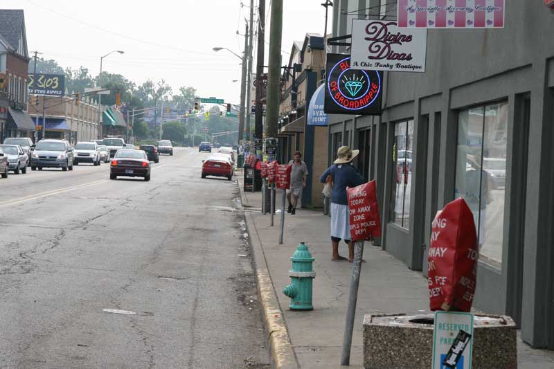 Meters were bagged for two days on Broad Ripple Avenue.