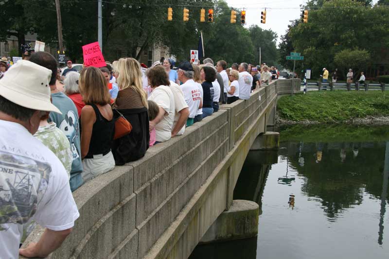The Broad Ripple Tea Party - Canal gathering reminiscent of colonial Boston