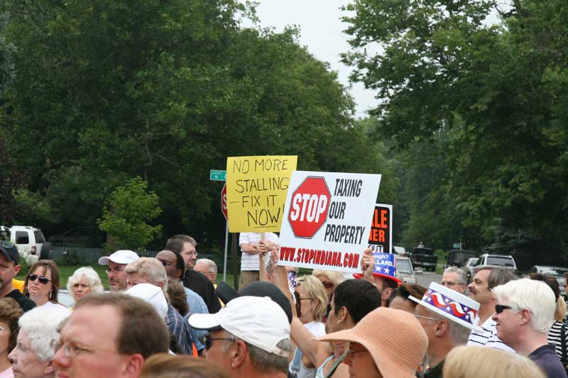 The Broad Ripple Tea Party - Canal gathering reminiscent of colonial Boston