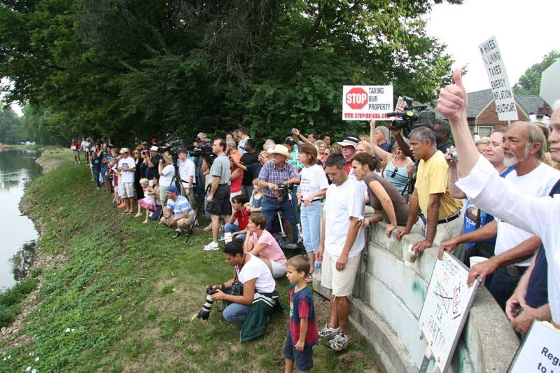 The Broad Ripple Tea Party - Canal gathering reminiscent of colonial Boston