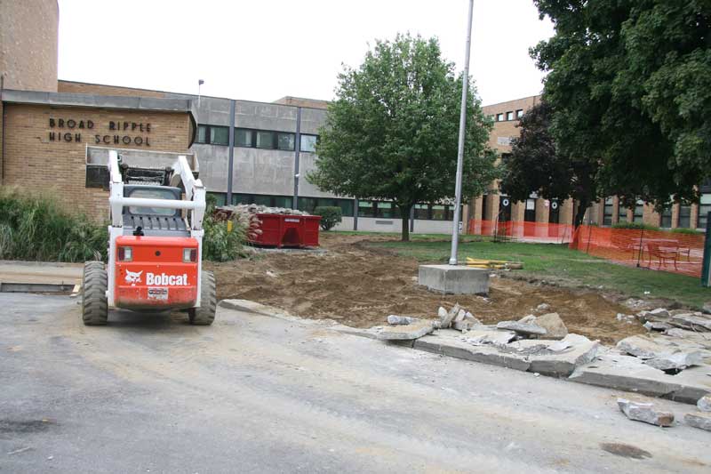 Random Rippling - Broad Ripple Village filled with construction projects