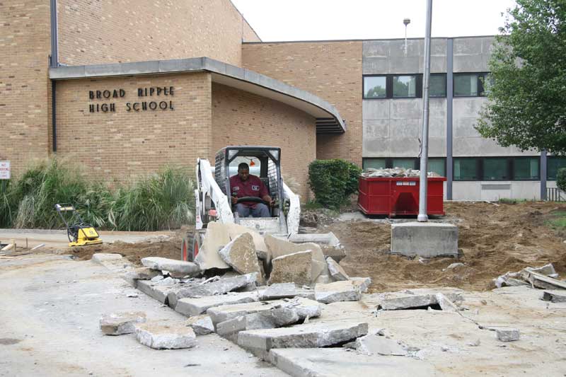 Random Rippling - Broad Ripple Village filled with construction projects