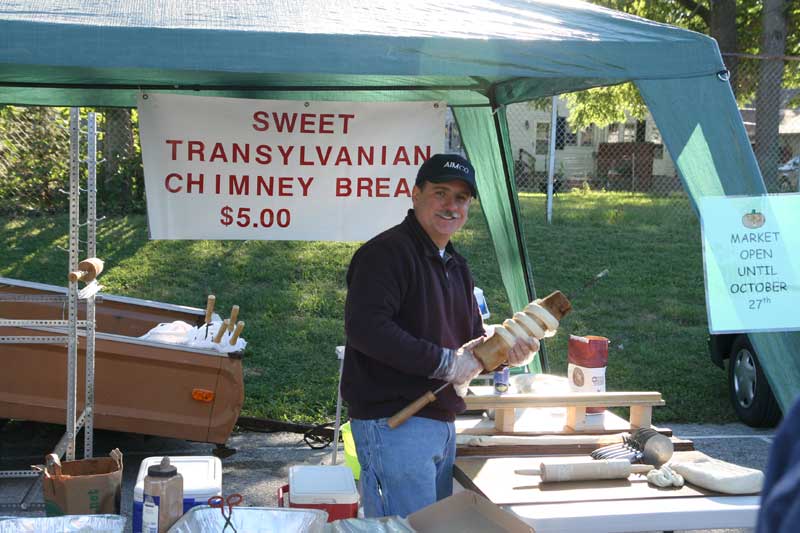 Sweet Transylvanian chimney bread is now available at the market!