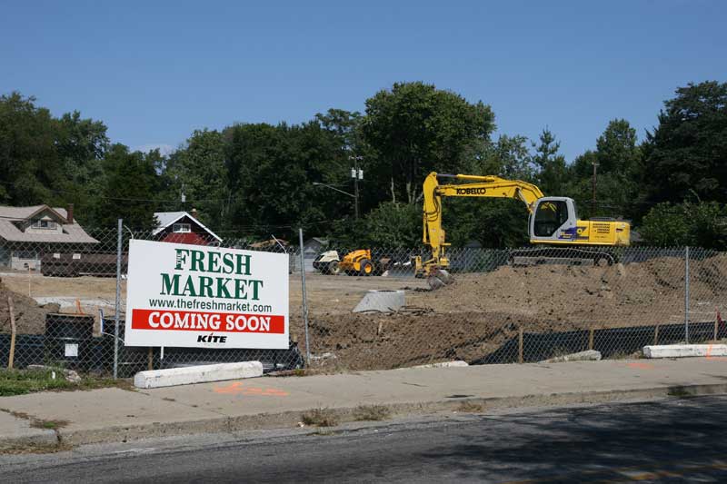 Random Rippling - Broad Ripple Village filled with construction projects