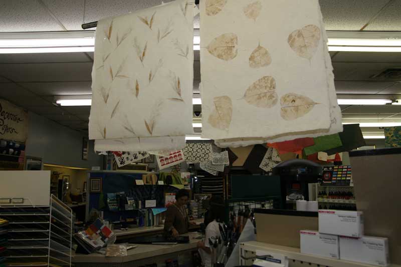 Art paper explodes at BR art store - By Heidi Huff