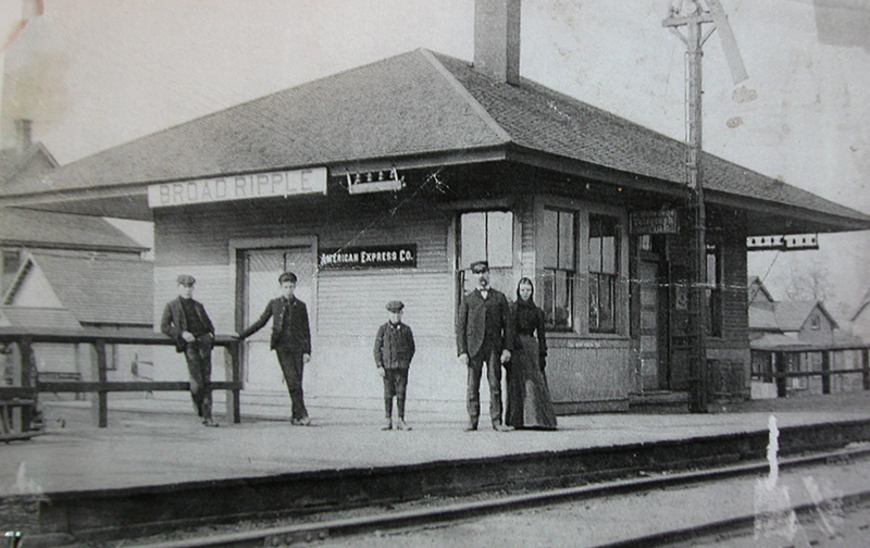 When the building was Broad Ripple station, circa 1885.