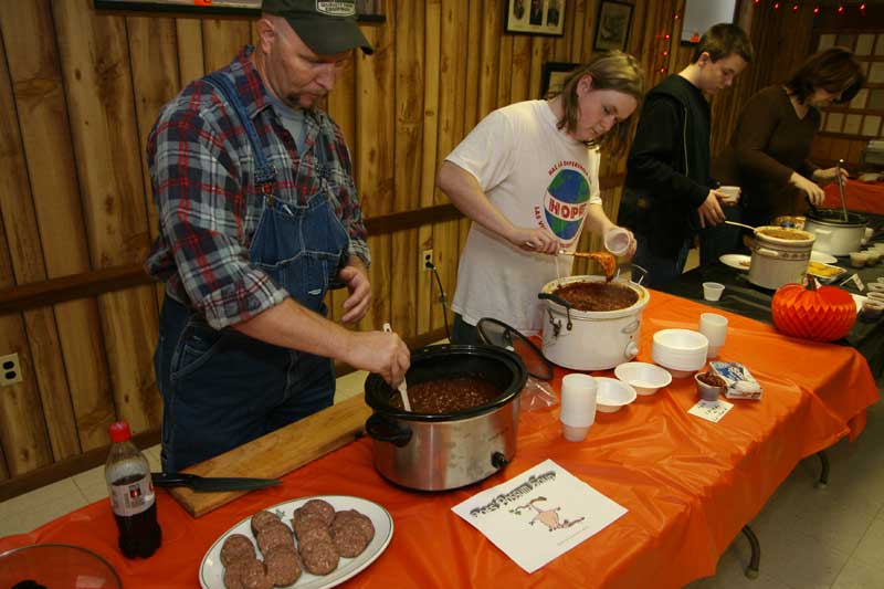 Poe's Possum Soup was actually was made with venison. It was tasty, and served with deer sausage.