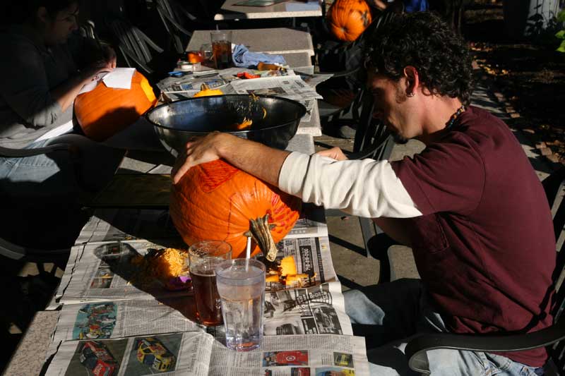 Random Rippling - Pumpkin carving contest at Brew Pub