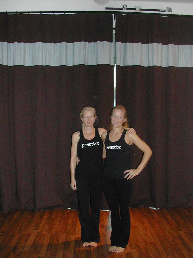 Yoga gurus Karen Fox and Heather Thomas-Tromiczak run the Yoga Center of Indiana. Check out their www.theyogacenterofindiana.com for details.