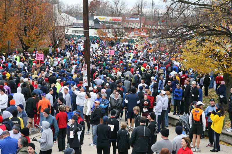 The Thanksgiving Turkey appears for the fifth year in a row in Broad Ripple