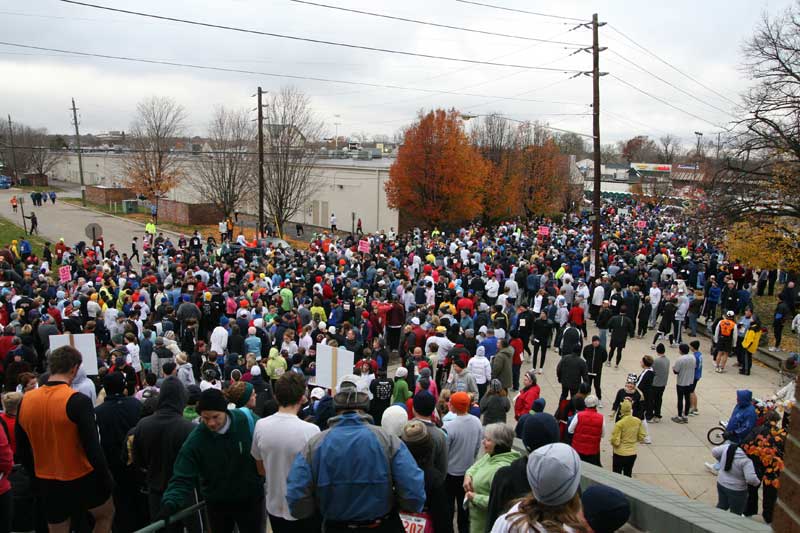 The Thanksgiving Turkey appears for the fifth year in a row in Broad Ripple