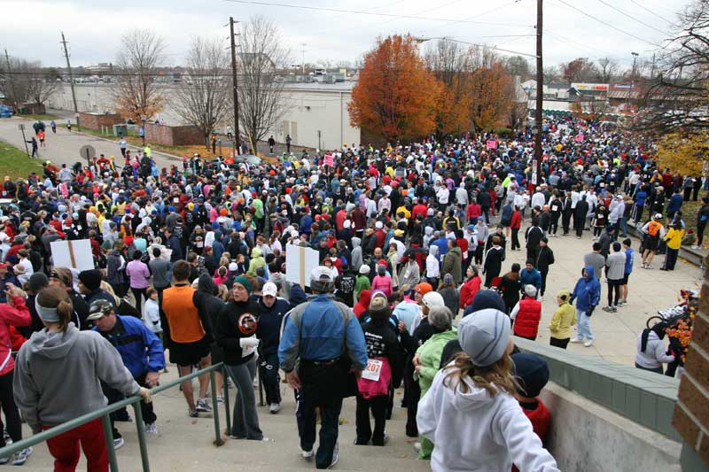 The Thanksgiving Turkey appears for the fifth year in a row in Broad Ripple