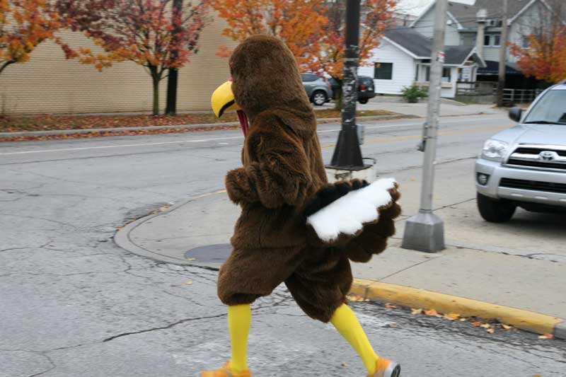 The Thanksgiving Turkey appears for the fifth year in a row in Broad Ripple