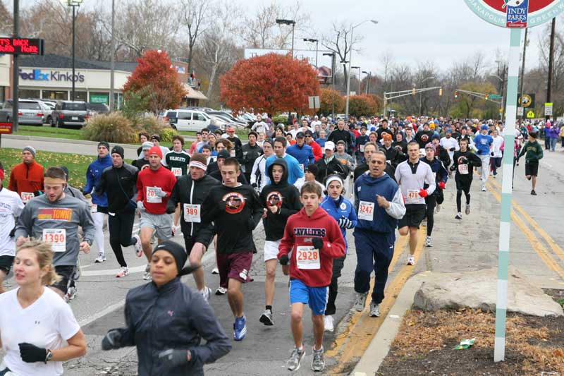 The Thanksgiving Turkey appears for the fifth year in a row in Broad Ripple