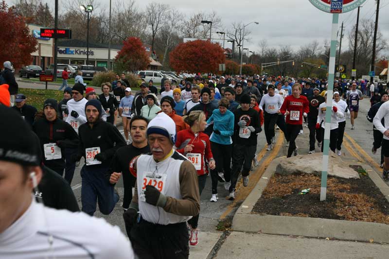 The Thanksgiving Turkey appears for the fifth year in a row in Broad Ripple