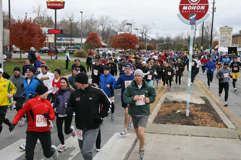 The Thanksgiving Turkey appears for the fifth year in a row in Broad Ripple