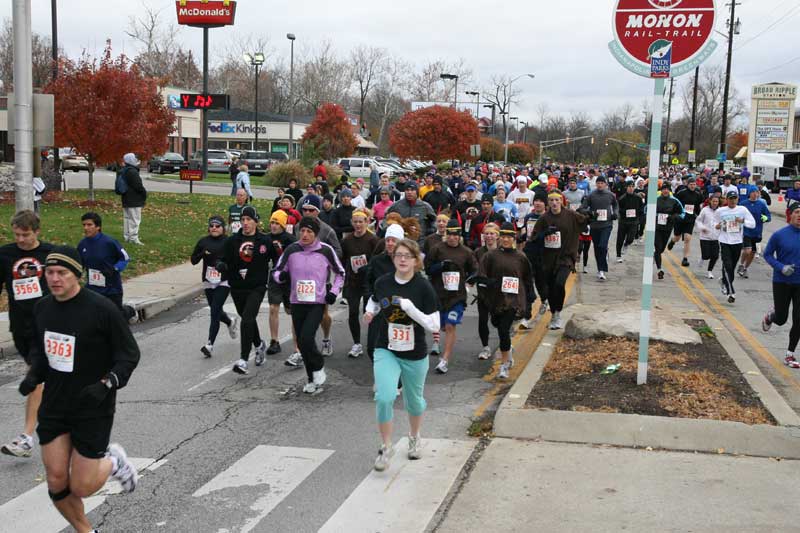 The Thanksgiving Turkey appears for the fifth year in a row in Broad Ripple