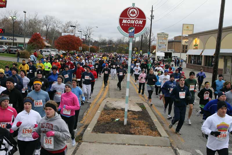 The Thanksgiving Turkey appears for the fifth year in a row in Broad Ripple