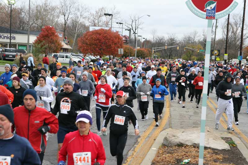 The Thanksgiving Turkey appears for the fifth year in a row in Broad Ripple