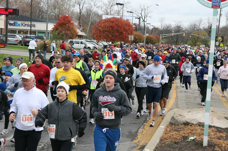 The Thanksgiving Turkey appears for the fifth year in a row in Broad Ripple