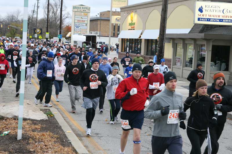 The Thanksgiving Turkey appears for the fifth year in a row in Broad Ripple