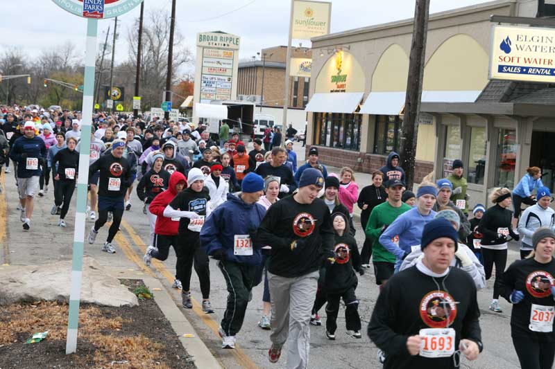 The Thanksgiving Turkey appears for the fifth year in a row in Broad Ripple