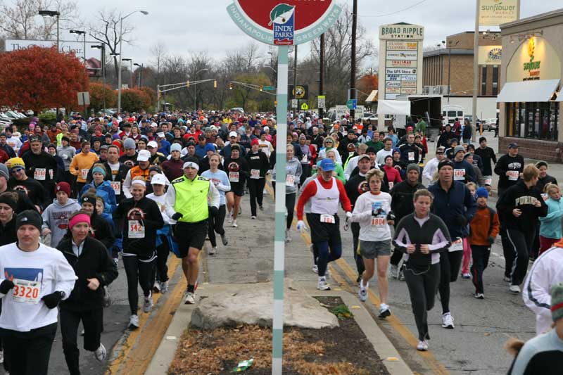 The Thanksgiving Turkey appears for the fifth year in a row in Broad Ripple