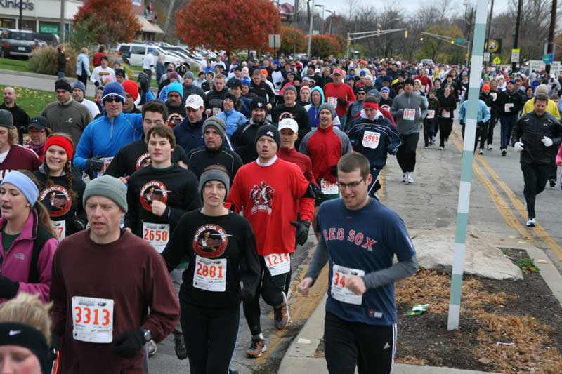 The Thanksgiving Turkey appears for the fifth year in a row in Broad Ripple