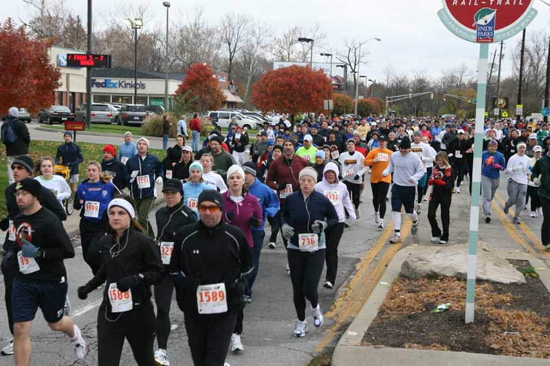 The Thanksgiving Turkey appears for the fifth year in a row in Broad Ripple