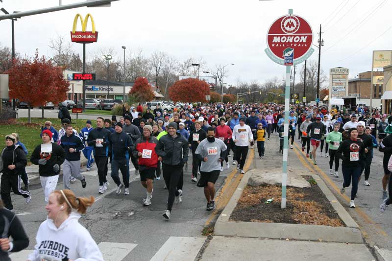 The Thanksgiving Turkey appears for the fifth year in a row in Broad Ripple