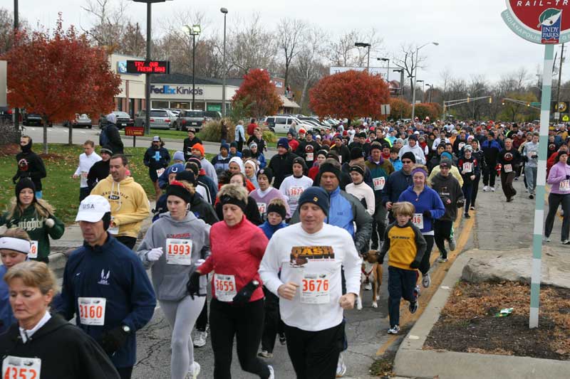 The Thanksgiving Turkey appears for the fifth year in a row in Broad Ripple