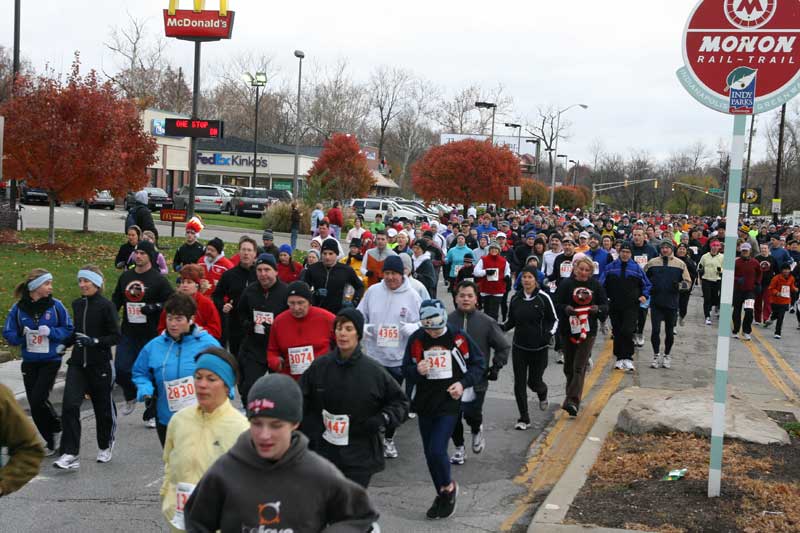 The Thanksgiving Turkey appears for the fifth year in a row in Broad Ripple