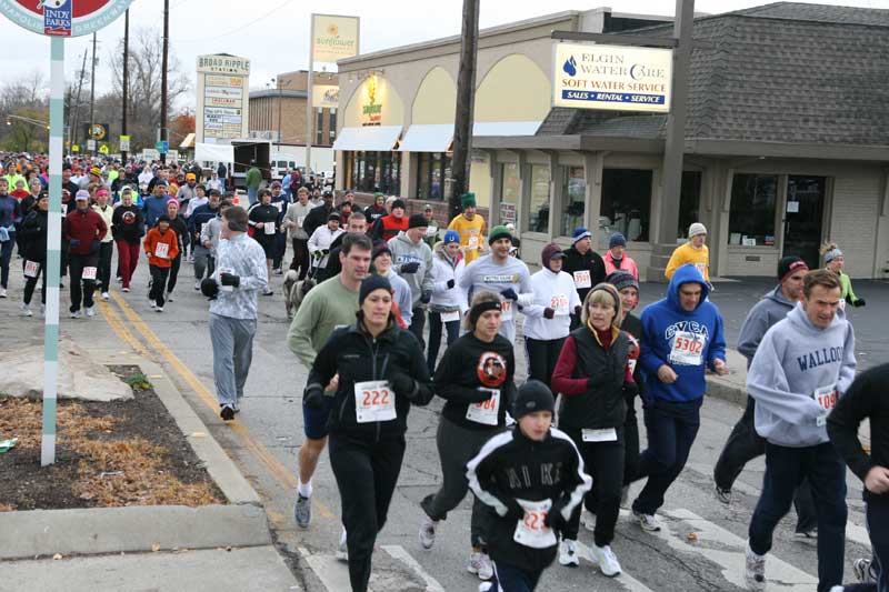 The Thanksgiving Turkey appears for the fifth year in a row in Broad Ripple