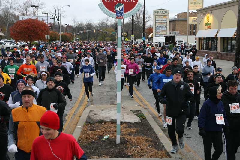 The Thanksgiving Turkey appears for the fifth year in a row in Broad Ripple