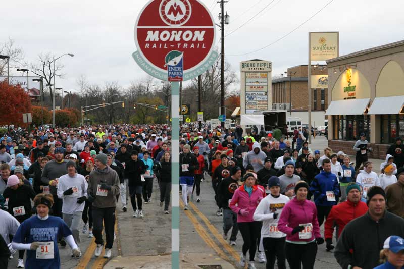 The Thanksgiving Turkey appears for the fifth year in a row in Broad Ripple