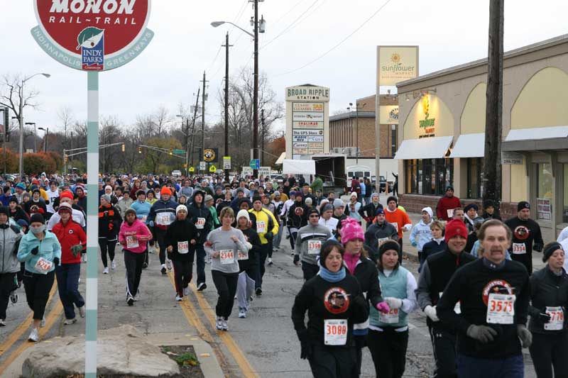 The Thanksgiving Turkey appears for the fifth year in a row in Broad Ripple