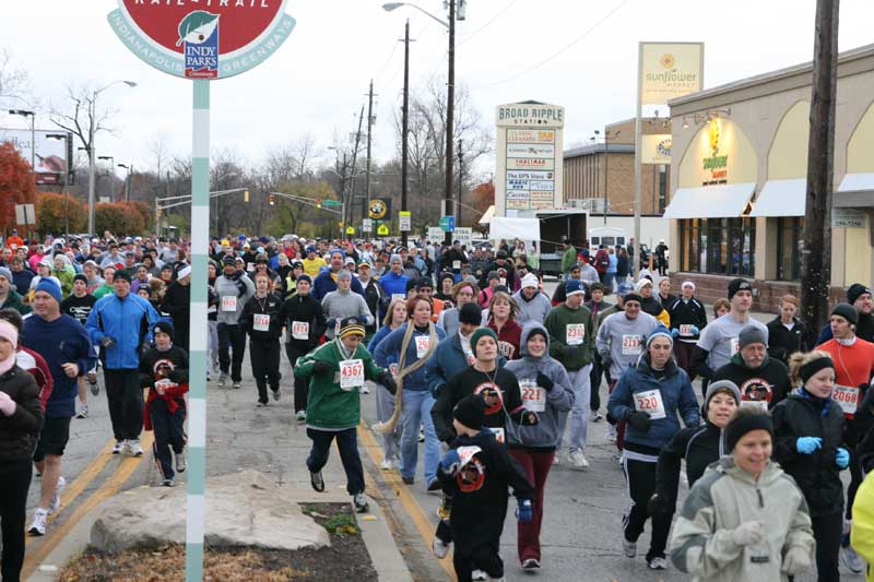 The Thanksgiving Turkey appears for the fifth year in a row in Broad Ripple