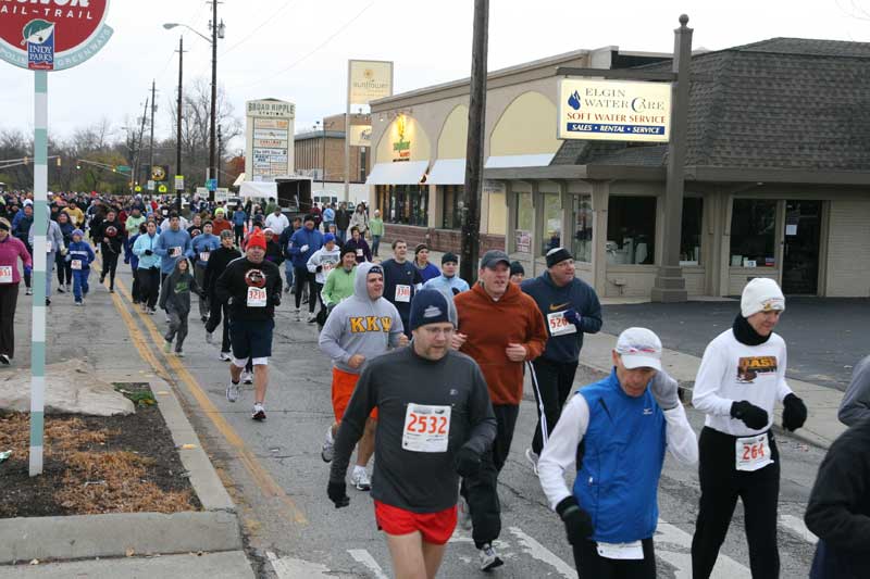 The Thanksgiving Turkey appears for the fifth year in a row in Broad Ripple