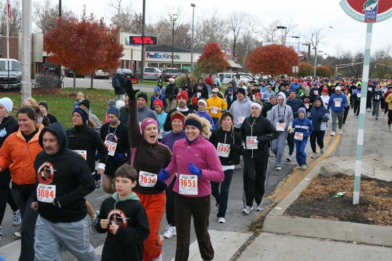 The Thanksgiving Turkey appears for the fifth year in a row in Broad Ripple